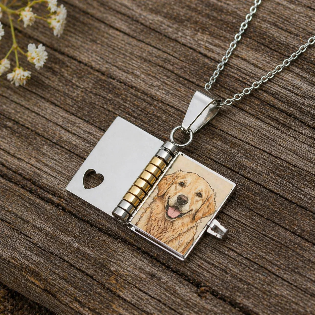 NeonNature Bespoke Book Locket - 'Love Letter' Custom UV Art Edition