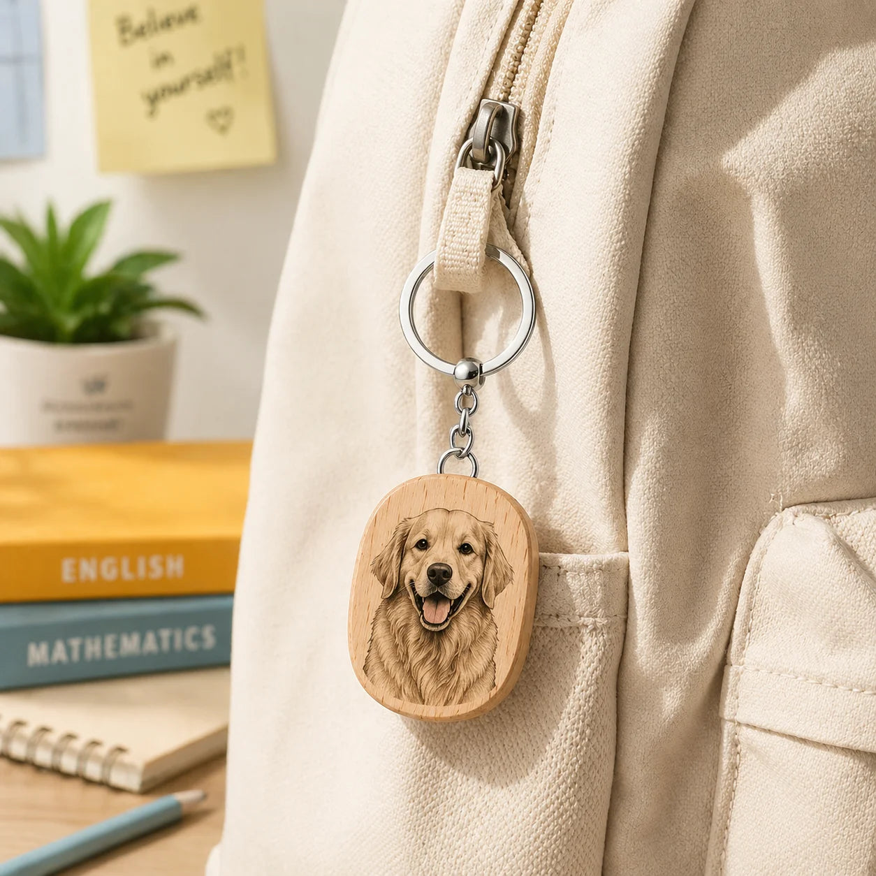 NeonNature Bespoke Geometric Keychain - Custom Art Series
