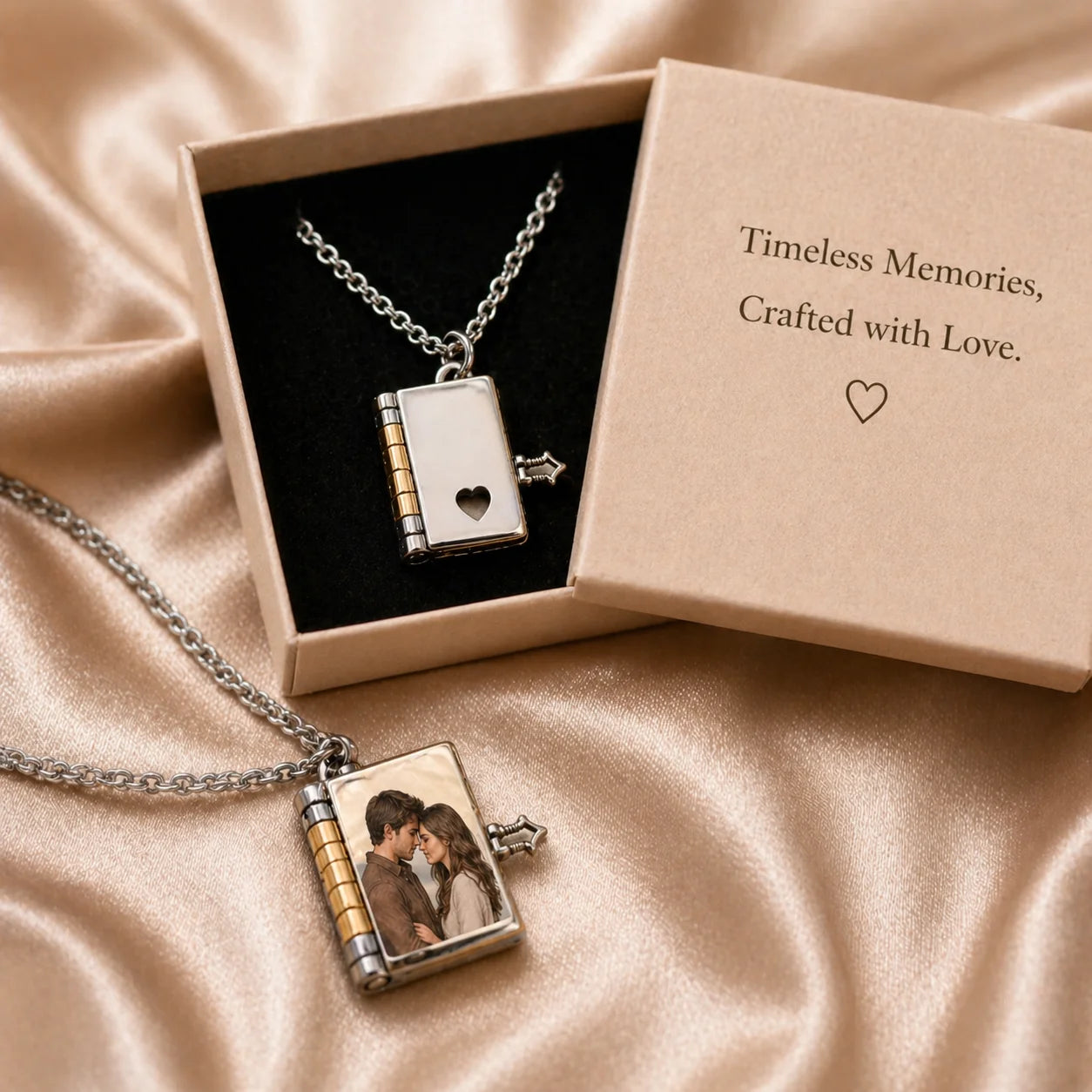 NeonNature Bespoke Book Locket - 'Love Letter' Custom UV Art Edition