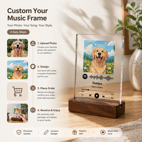 Aether Custom Spotify Acrylic Music Plaque - Architectural Edition