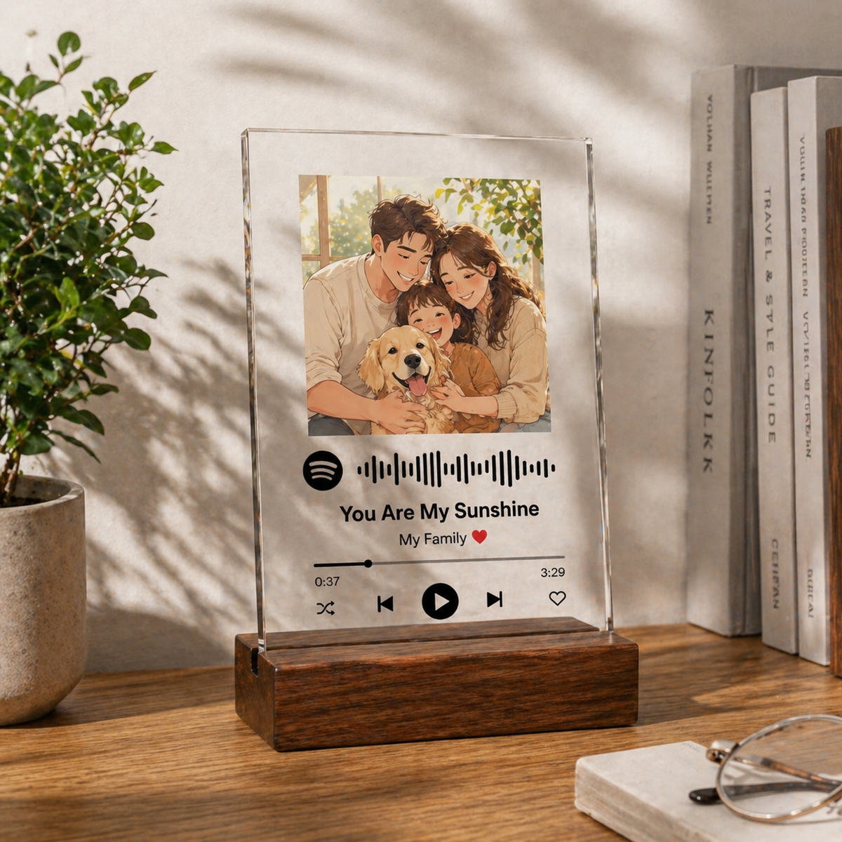 Aether Custom Spotify Acrylic Music Plaque - Architectural Edition